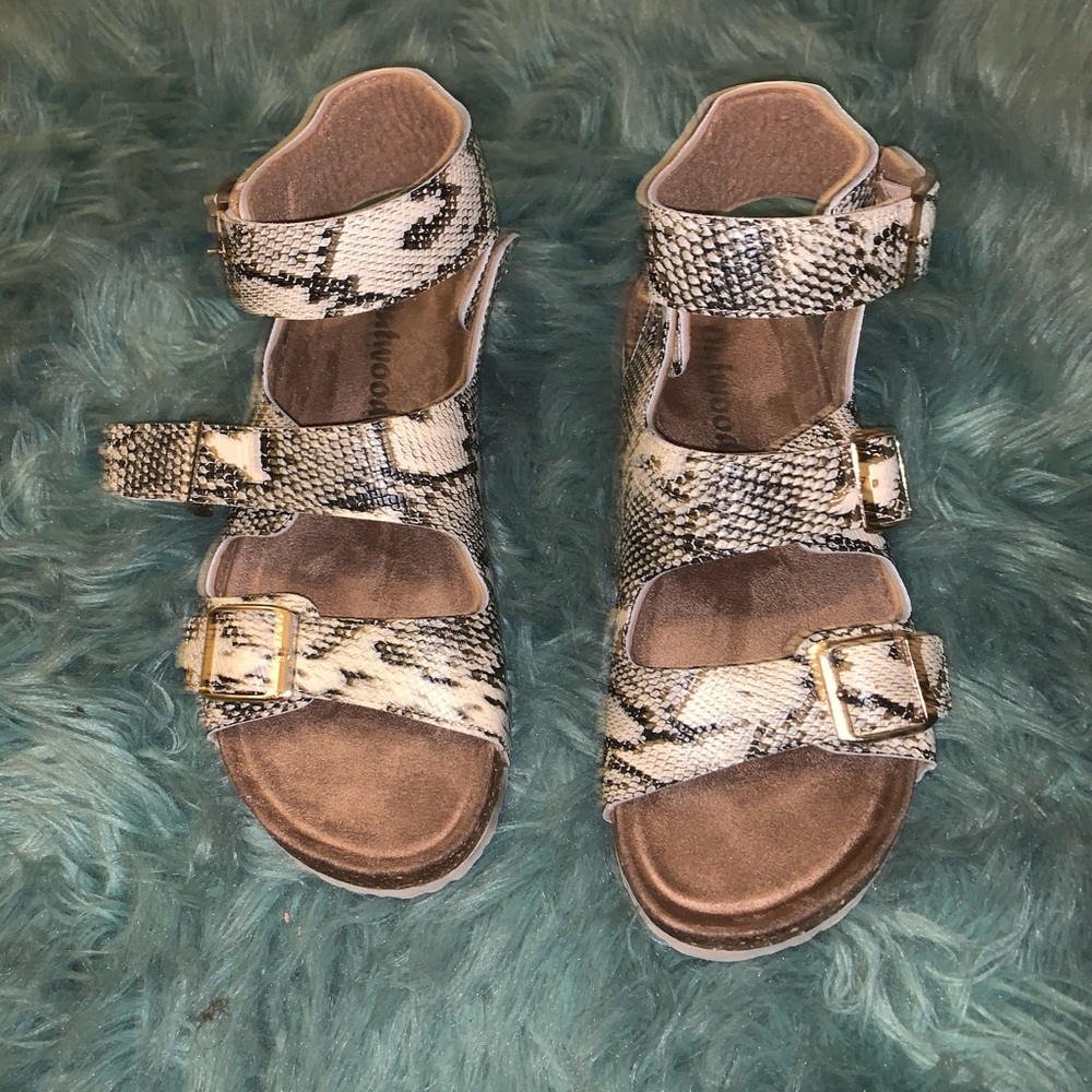 Snakeskin sandals